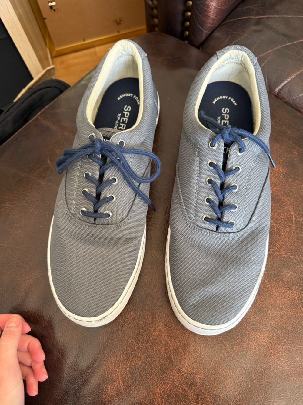Sperry Men's Gray Canvas Sneakers